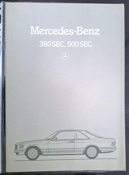 Mercedes Benz 380SEC en 500SEC, Boeken, Auto's | Folders en Tijdschriften, Zo goed als nieuw, Mercedes, Ophalen of Verzenden