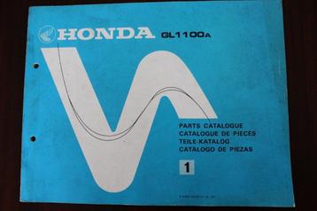 Honda GL100A 1979 parts catalogue GL 1100 A teile katalog