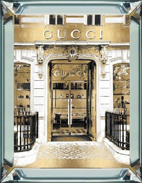 Spiegellijst Gucci winkel Direct/leverbaar/Enschede GL-242, Huis en Inrichting, Woonaccessoires | Schilderijen, Tekeningen en Foto's