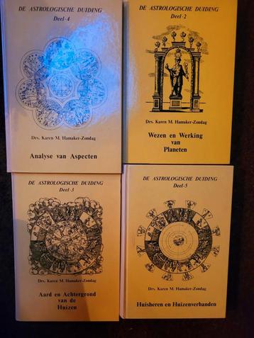  💫 4 Astrologie boeken Hamaker, harde kaft