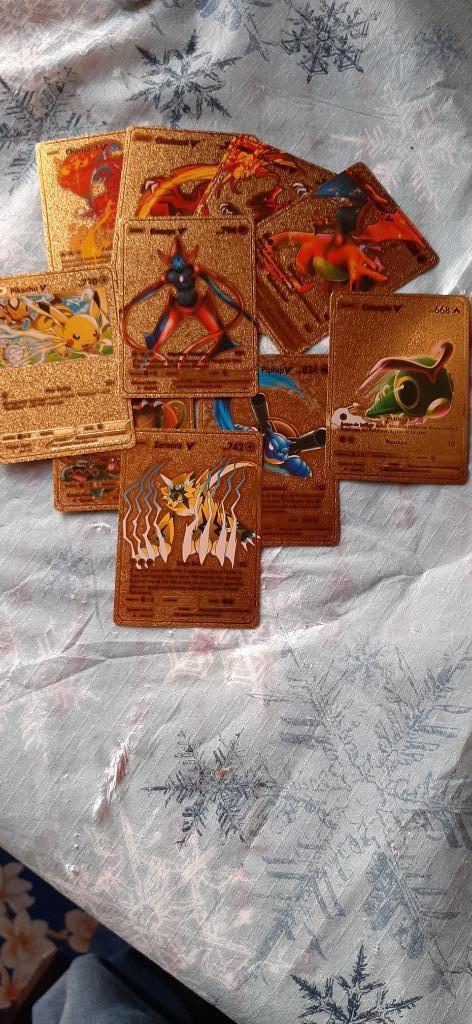 10 VERGULDE Pokémon kaarten; erfenis. Prima investering!, Verzamelen, Complete verzamelingen en Collecties, Ophalen of Verzenden