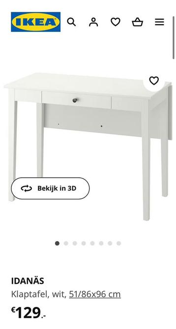 Ikea IDANÄS vouwtafel, bureau