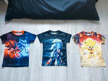 Sonic shirts maat 116/122