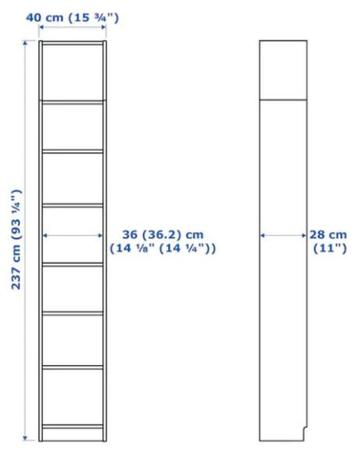 kast BILLY van Ikea, met bovendeel - afbeelding 5 kast BILLY van Ikea, met bovendeel - afbeelding 5