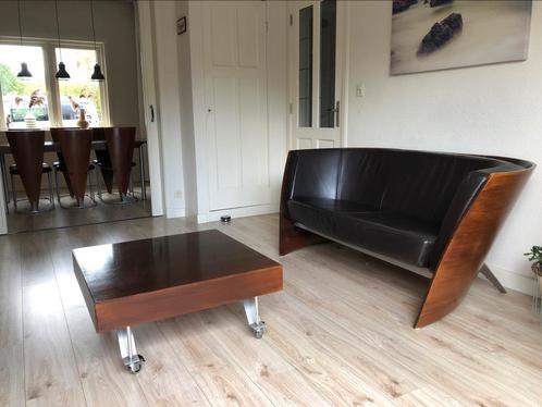 Harvink Dutch design bank salontafel eettafel en 6 stoelen, Huis en Inrichting, Tafels | Salontafels, Gebruikt, Overige houtsoorten
