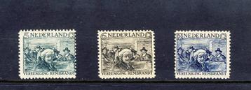 Nederland, Postfris Rembrandt-zegels 1930 NVPH 229/231