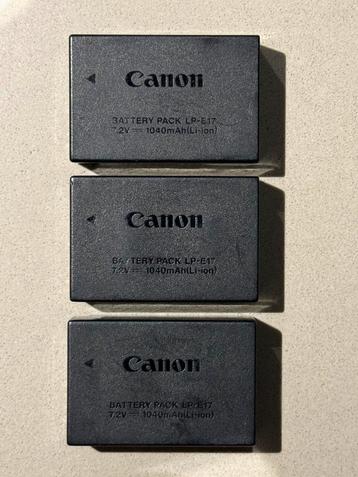 Canon LP-E17 accu (3x)