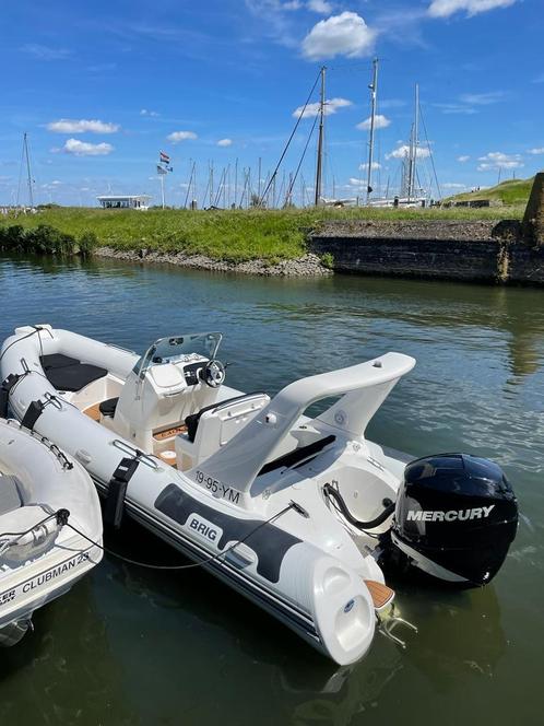 Prachtige Brig 645 rib met Mercury 225pk en trailer, Watersport en Boten, Rubberboten, Zo goed als nieuw, Overige merken, Overige materialen