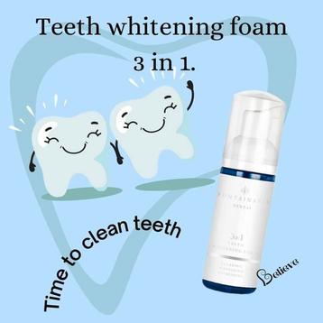 Teeth whitening foam