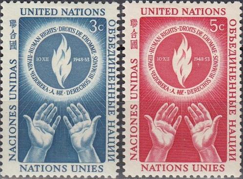 Verenigde Naties New York -VN1.03- 1953 - Rechten vd Mens, Postzegels en Munten, Postzegels | Amerika, Postfris, Noord-Amerika