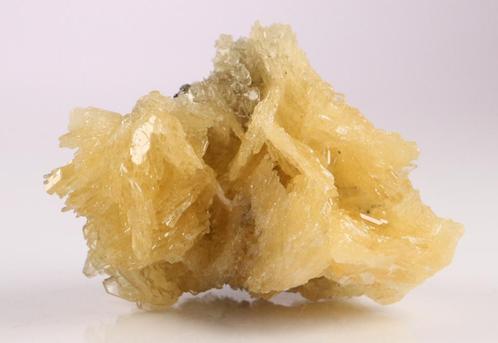 Geel BARIET kristal aggregaat uit Rosh Pinah, Namibië., Verzamelen, Mineralen en Fossielen, Mineraal, Ophalen of Verzenden