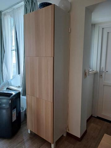 Ikea kast Metod (60x39x200) & deurtjes Lappviken - afbeelding 1 Ikea kast Metod (60x39x200) & deurtjes Lappviken - afbeelding 1