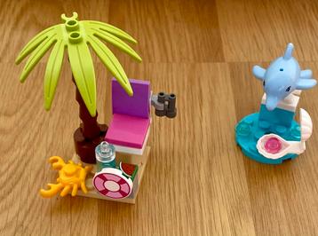 Lego Friends lieve dolfijn met strand stoel en krab compleet