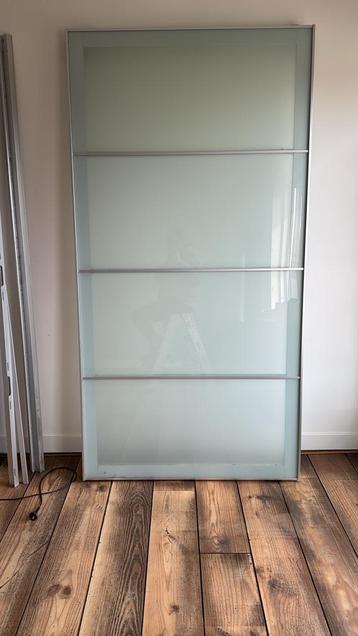 IKEA Pax Schuifdeuren Spiegel/Glas + Rail - afbeelding 5 IKEA Pax Schuifdeuren Spiegel/Glas + Rail - afbeelding 5
