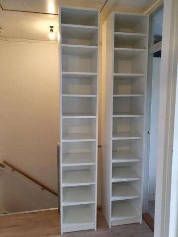 Ikea 2x Billy boekenkast met bovendeel en extra planken. - afbeelding 6