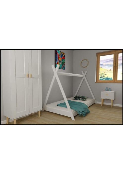 Montessori kinderbed / tipi bed / vloerbed, Kinderen en Baby's, Kinderkamer | Bedden, Nieuw, 180 cm of meer, 85 tot 100 cm, Lattenbodem