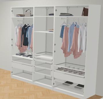 Ikea Pax kasten Garderobekasten Luxe Hoogglans glas lade 275 - afbeelding 5 Ikea Pax kasten Garderobekasten Luxe Hoogglans glas lade 275 - afbeelding 5