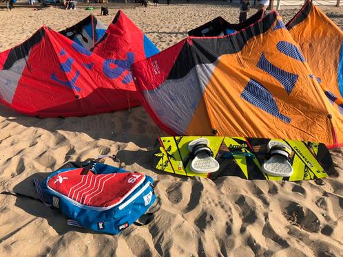 Complete Best kite set: TS 5 en 7 meter + bar en board, Watersport en Boten, Kitesurfen, Kite, Ophalen
