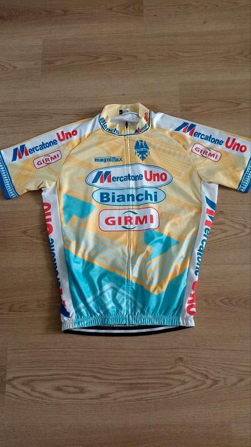 Bianchi marcatone uno Pantani shirt maat xl, Fietsen en Brommers, Fietsaccessoires | Fietskleding, Zo goed als nieuw, Bovenkleding