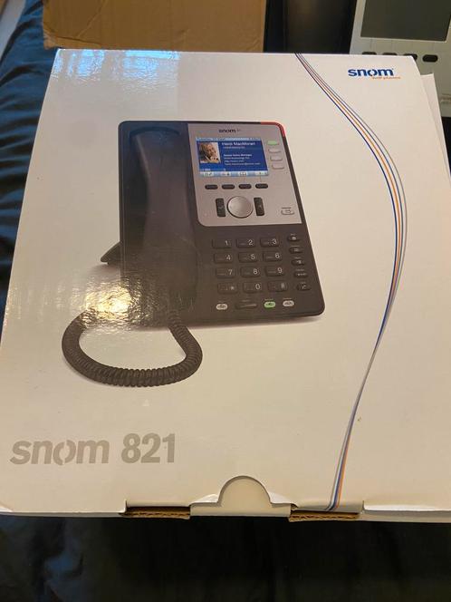 4x SNOM 821 Business IP telefoon 12 lijnen zwart, zgan, Telecommunicatie, Datacommunicatie en VoIP, Zo goed als nieuw, Telefoon