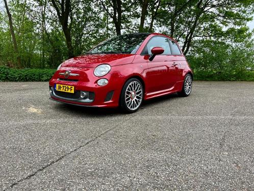 Abarth 595C 2016 (rood, leder, automaat), Auto's, Fiat, Particulier, ABS, Airbags, Airconditioning, Bluetooth, Boordcomputer, Centrale vergrendeling