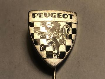 Zeldzame Metalen PEUGEOT Automerk Speld (Zwart/Metaalkleur).