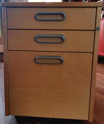 Ikea Effektiv Ladenblok Bureau - Met Wielen - afbeelding 3 Ikea Effektiv Ladenblok Bureau - Met Wielen - afbeelding 3