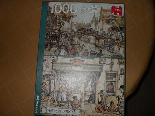 ANTON PIECK PUZZELDOOS., Hobby en Vrije tijd, Denksport en Puzzels, Zo goed als nieuw, Legpuzzel, 500 t/m 1500 stukjes, Ophalen of Verzenden