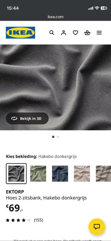 2 Zitbank IKEA Ektorp. - afbeelding 4 2 Zitbank IKEA Ektorp. - afbeelding 4