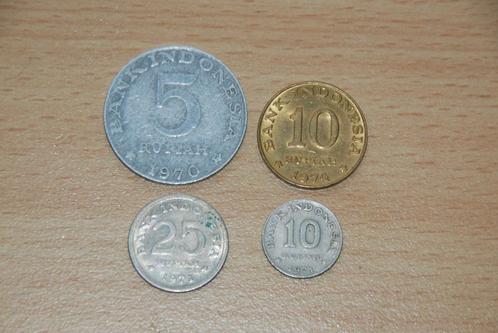 5, 10 en 25 Roepia / Rupiah munten Indonesië 1970-1974, Postzegels en Munten, Munten | Azië, Setje, Zuid-Azië, Ophalen