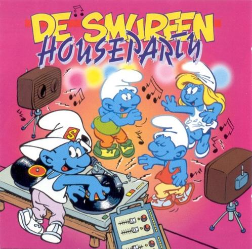 dubbel C.D. (1995) de Smurfen - House Party + Kerst C.D., Cd's en Dvd's, Cd's | Nederlandstalig, Gebruikt, Overige genres, Ophalen of Verzenden