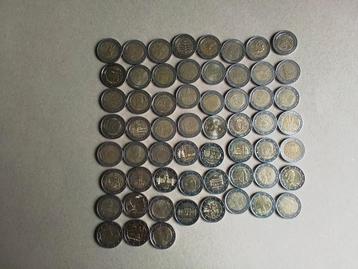 59 verschillende speciale 2 euromunten 