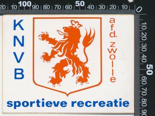 Sticker: KNVB - Afdeling Zwolle - Sportieve recreatie, Verzamelen, Stickers, Sport, Ophalen of Verzenden