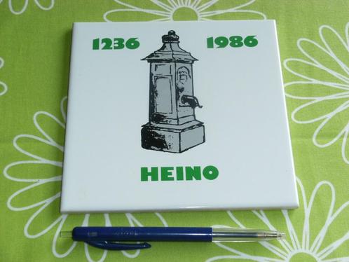 Heino 1236 - 1986 wandtegel, Verzamelen, Overige Verzamelen, Zo goed als nieuw, Ophalen of Verzenden