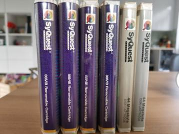 6 stuks 5,25" Syquest disk Cartridge 44 en 88 MB 