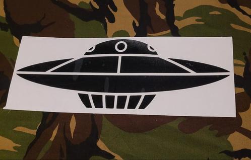 Grote sticker UFO, Verzamelen, Stickers, Ophalen of Verzenden
