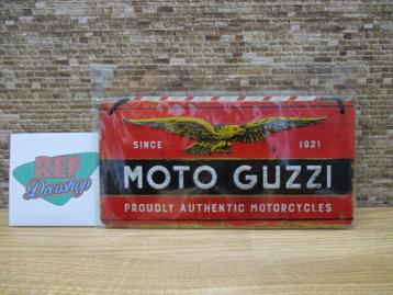 metalen hang bordje 10x20 cm MOTO GUZZI