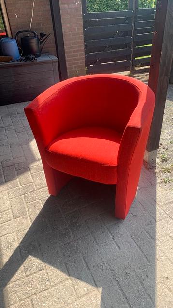 Rood fauteuiltje/stoeltje