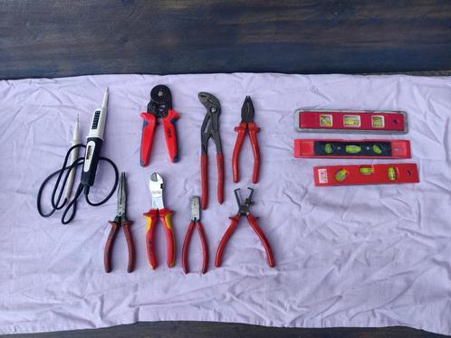 Diverse Knipex tangen duspel en waterpassen, Doe-het-zelf en Verbouw, Gereedschap | Handgereedschap, Gebruikt, Ophalen of Verzenden