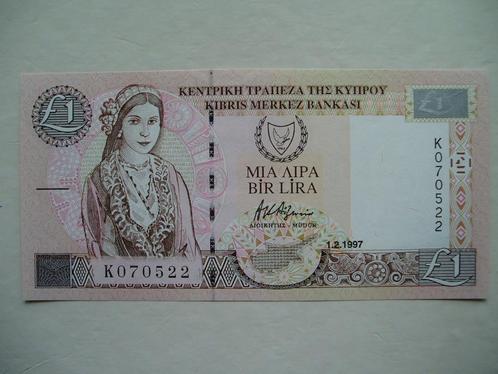618. Cyprus, 1 pound 1997 UNC., Postzegels en Munten, Bankbiljetten | Europa | Niet-Eurobiljetten, Los biljet, Overige landen