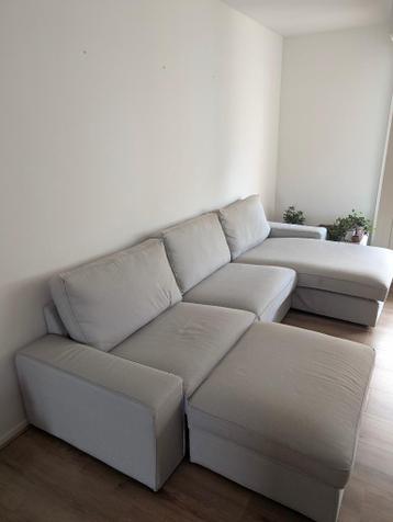 IKEA KIVIK 3-zitsbank chaise lounge + voetenbank, grijs - afbeelding 3 IKEA KIVIK 3-zitsbank chaise lounge + voetenbank, grijs - afbeelding 3