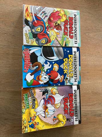 3 Donald Duck dubbel pockets nrs 33, 34 en 35