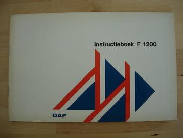 DAF 1200 Handleiding 1977 - F1200 Instructieboek