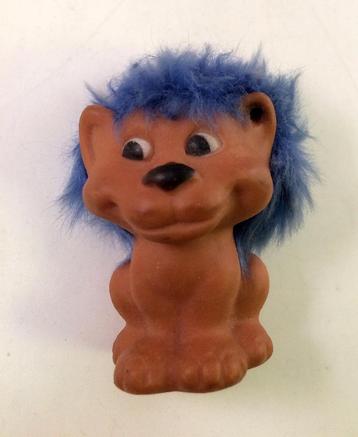 Voetbal leeuw leeuwtje blauw - jaren 80 / 90 vintage