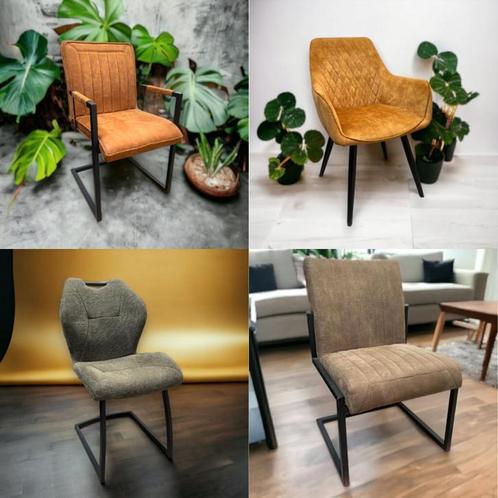 Nieuwe eetkamerstoelen voor outlet prijzen!, Huis en Inrichting, Stoelen, Nieuw, Vijf, Zes of meer stoelen, Stof, Overige materialen