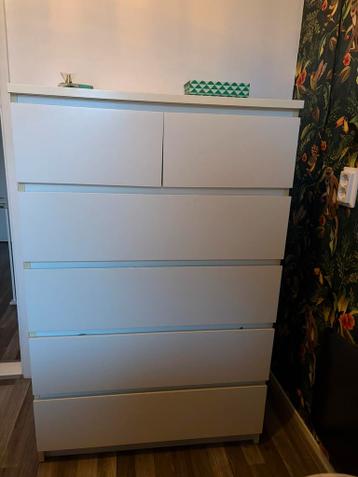 Ikea MALM ladekast 6 lades wit - afbeelding 2 Ikea MALM ladekast 6 lades wit - afbeelding 2