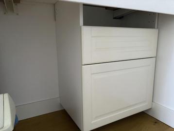 2 keuken ladeblokken Ikea Metod wit met bodbyn front - afbeelding 4 2 keuken ladeblokken Ikea Metod wit met bodbyn front - afbeelding 4
