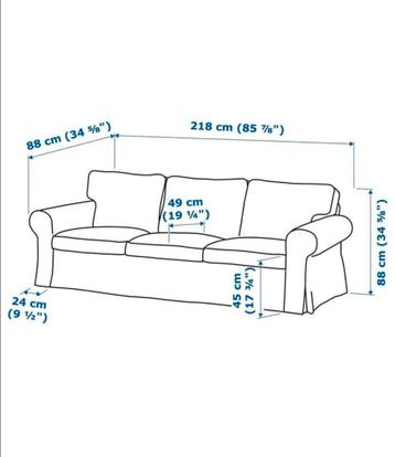 Comfortabele 3-zits bank - IKEA EKTORP - afbeelding 5 Comfortabele 3-zits bank - IKEA EKTORP - afbeelding 5