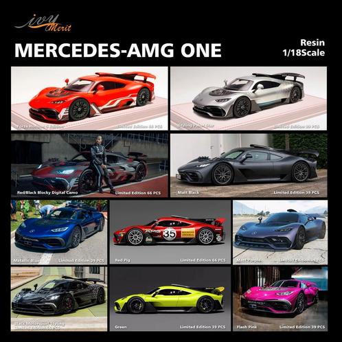 IVY Mercedes-AMG One 1/39 1:18 Nieuw, Hobby en Vrije tijd, Modelauto's | 1:18, Nieuw, Auto, Ophalen of Verzenden