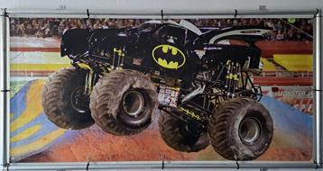 monstertruck poster in aluminium frame 222x112 groot